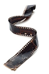 A roll of film on a white background. Suitable for photography concepts - obrazy, fototapety, plakaty