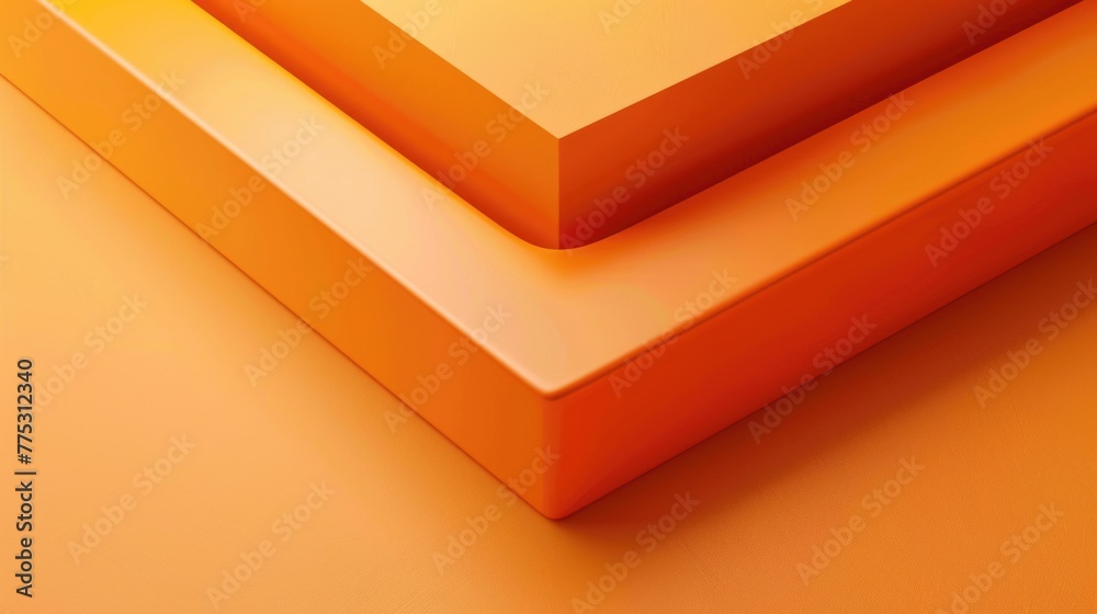 Aufkleber two orange boxes stacked on top of each other. suitable for logistics and storage concepts