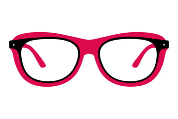 Fototapeta premium silhouette color image, Roka glasses, white background