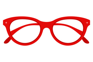 Fototapeta premium silhouette color image, Roka glasses, white background