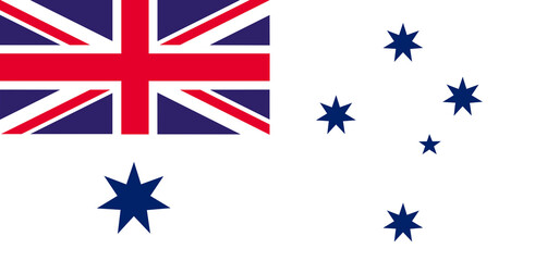 Naval Ensign of Australia. Illustration of Australian Naval Ensign