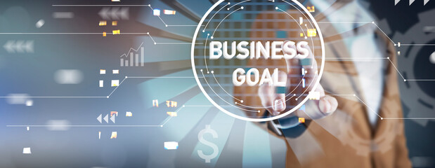 Business goal concept.Business, Technology