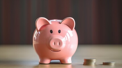 piggy bank money savings coin, ai