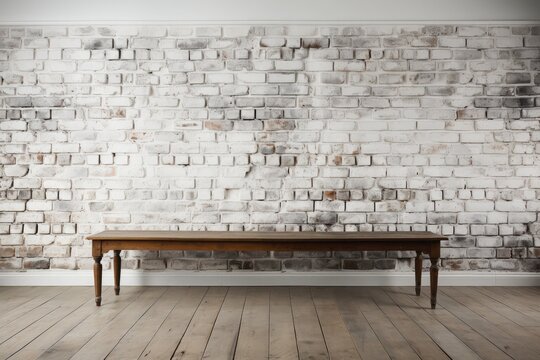 Fototapeta Pristine white brick wall background with soft, diffused lighting, highlighting the texture and cleanliness of the bricks, creating a sense of modern simplicity
