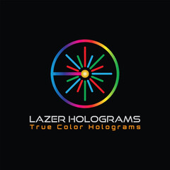 laser of technology logo design vector format