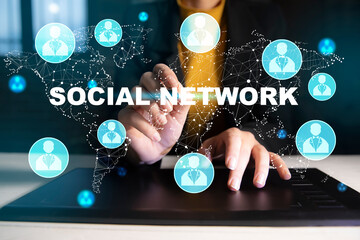 global social network and connection internet