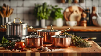 saucepan pan on the stove kitchen - obrazy, fototapety, plakaty