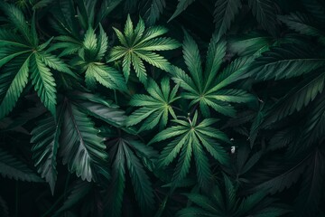 marijuana hemp cannabis bush plants