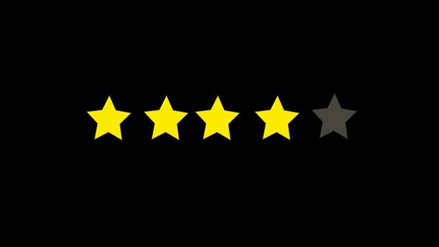 four star rating review  Customer feedback 4 star rating