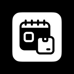 Editable package delivery schedule vector icon. Shipping, delivery, e-commerce, logistics. Part of a big icon set family. Perfect for web and app interfaces, presentations, infographics, etc