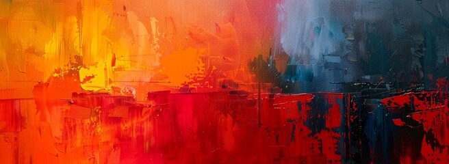 Abstract expressionism in vibrant colors