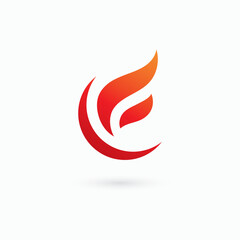 Fire flame Logo Template vector, Oil gas energy logo concept