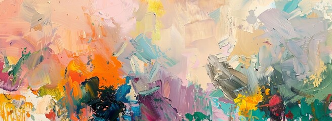 Vibrant abstract expressionist artwork as background