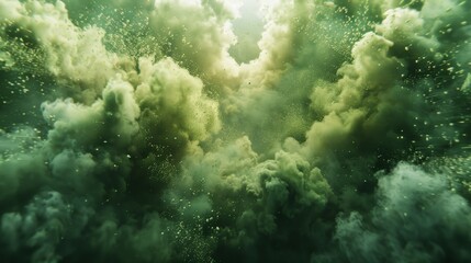 Green Powder Explosion