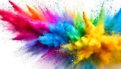 Energetic Holi Blast: Rainbow of Colors Exploding with Excitement