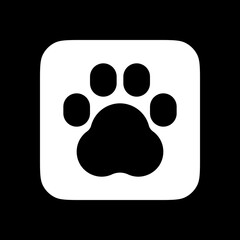 Editable animal, pet paw print vector icon. Veterinary, animal, pet care, pet shop. Part of a big icon set family. Perfect for business, web and app interfaces, presentations, infographics, etc