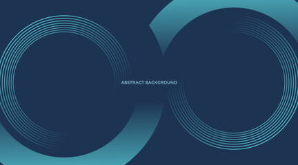 Blue geometric abstract background. Minimal geometric. Trendy gradient shape design. Modern futuristic graphic. Suit for banner, brochure, business, flyer, poster, website. Vector illustration