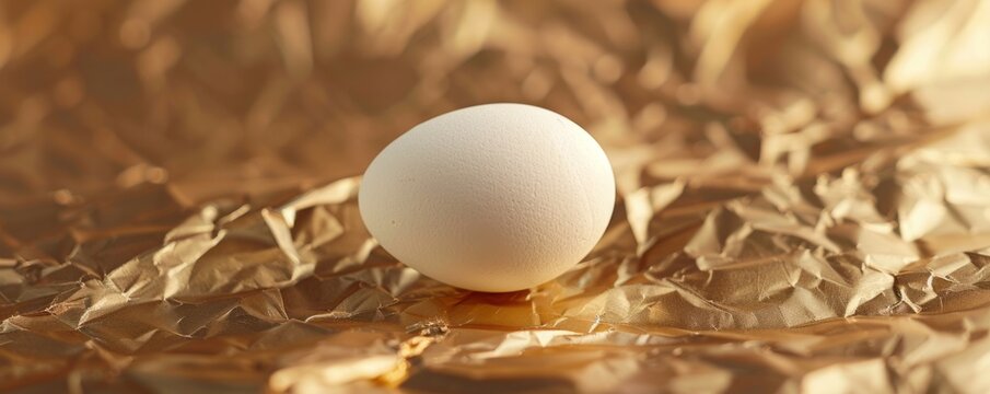 egg on a golden background.