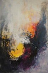 abstract oil painting, for interior, light shades