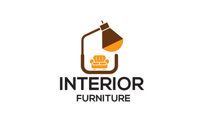 nterior room, furniture gallery logo design