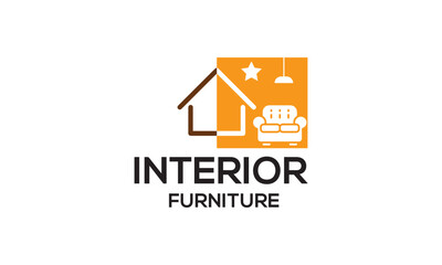 nterior room, furniture gallery logo design