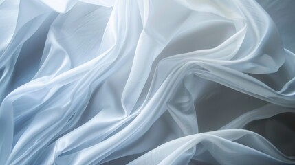 Obraz premium Close-Up View of White Fabric