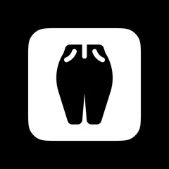 Editable jeans, denim vector icon. Clothing, fashion, apparel. Part of a big icon set family. Perfect for web and app interfaces, presentations, infographics, etc