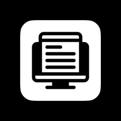 Editable web article vector icon. Online learning, course, tutorial. Part of a big icon set family. Perfect for web and app interfaces, presentations, infographics, etc