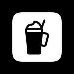 Editable milkshake vector icon. Food, restaurant. Part of a big icon set family. Perfect for web and app interfaces, presentations, infographics, etc