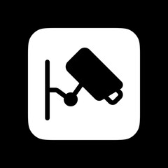 Editable security camera, CCTV vector icon. Property, real estate, construction, mortgage, interiors. Part of a big icon family. Perfect for web and app interfaces, presentations, infographics, etc