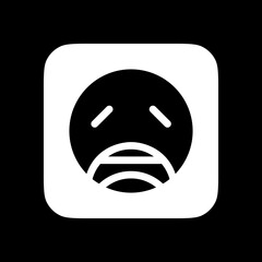 Editable weary, tired face vector icon. Part of a big icon set family. Perfect for web and app interfaces, presentations, infographics, etc