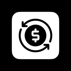 Editable cashflow vector icon. Part of a big icon set family. Perfect for web and app interfaces, presentations, infographics, etc