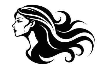 Introducing our captivating profile of a woman logo