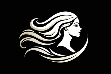 Introducing our captivating profile of a woman logo