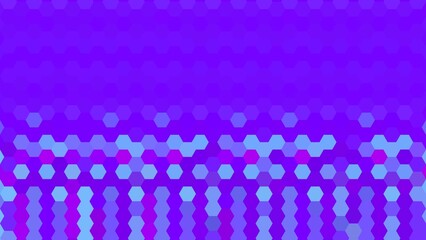 Purple abstract background with hexagon structure pattern
