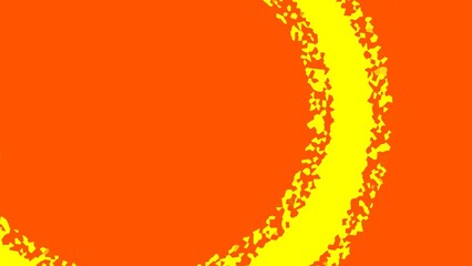 abstract orange background with yellow waves