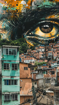 street art in the favelas of Rio de Janeiro