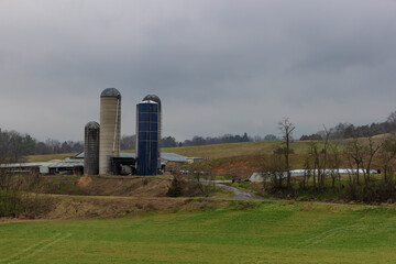 Fototapeta na wymiar Countryside scenes in rural Virginia, USA