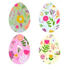 Colorful decorative eggs for Easter