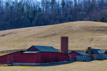 Countryside scenes in rural Virginia, USA