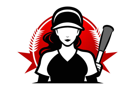 silhouette color image, baseball mom , t-shirt design white background