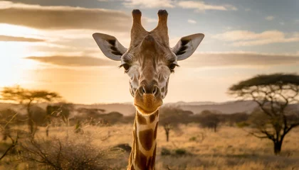 Poster portrait of a giraffe © Katherine