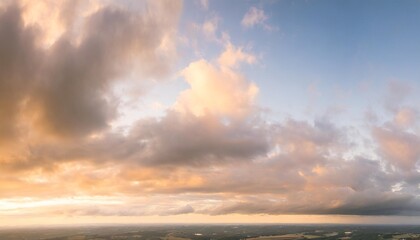 Naklejka na ściany i meble sky clouds panorama landscape