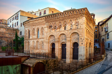 Old small mosque of La Luz from the 10th century in Toledo, Castilla la Mancha, Spain