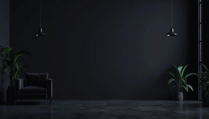 Dark photo with a minimalistic design