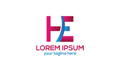 Fototapeta premium Initial Letters logo monogram with up to down style