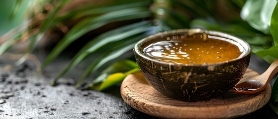 Ayurvedic oil preparation with neem amla aloe vera in coconut oil for skin and hair treatment in Indian Ayurveda. Concept Ayurvedic Oil Preparation, Neem Benefits, Amla Uses, Aloe Vera Benefits