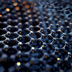 Fototapeta premium Graphene abstract illustration. Background.