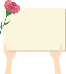 카네이션 메모장