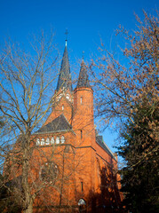 Neogotycki kościół wzniesiony w latach 1902-1904, Toruń, Poland